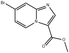 IMidazo[1,2-a]pyridine-3-carboxylic acid, 7-broMo-, Methyl ester Structure
