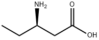 (R)-3-アミノ吉草酸 化学構造式