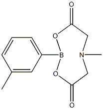 3-甲基苯硼酸甲基亚氨基二乙酸酯, 1313614-61-7, 结构式