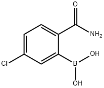 2-Carbamoyl-5-chlorophenylboronic acid Struktur