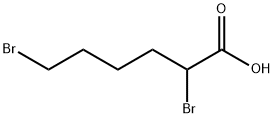 2,6-二溴己酸, 13137-43-4, 结构式