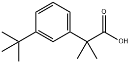 2-(3-tert-Butyl-phenyl)-2-Methyl-propionic acid Struktur
