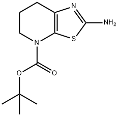 2-アミノ-6,7-ジヒドロ-5H-チアゾロ[5,4-B]ピリジン-4-カルボン酸TERT-ブチルエステル 化学構造式
