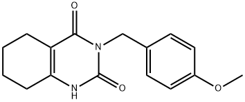 3-(4-Methoxy-benzyl)-5,6,7,8-tetrahydro-1H-quinazoline-2,4-dione Struktur