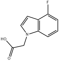 (4-Fluoro-indol-1-yl)-acetic acid Structure