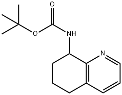 tert-butyl 5,6,7,8-tetrahydroquinolin-8-ylcarbaMate 化学構造式