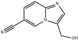 IMidazo[1,2-a]pyridine-6-carbonitrile, 3-(hydroxyMethyl)- Structure