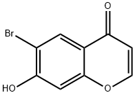 4H-1-Benzopyran-4-one, 6-broMo-7-hydroxy- 结构式