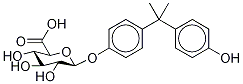 Bisphenol A-13C12 β-D-Glucuronide Structure