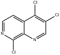 3,4,8-Trichloro-1,7-naphthyridine Structure
