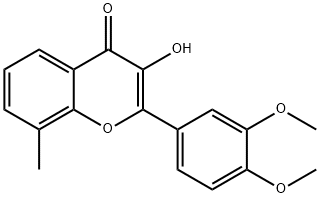 2-(3,4-DiMethoxyphenyl)-3-hydroxy-8-Methyl-4H-chroMen-4-one,1313738-73-6,结构式