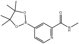 [N-METHYL-4-(4,4,5,5-TETRAMETHYL-1,3,2-DIOXABOROLAN-2-YL)PICOLINAMIDE],1313738-91-8,结构式