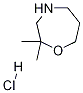 2,2-ジメチル-1,4-オキサゼパン塩酸塩 化学構造式