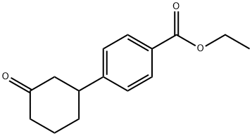 ETHYL 4-(3-OXOCYCLOHEXYL)BENZOATE Structure