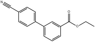 4'-氰基-[1,1'-联苯]-3-甲酸乙酯,131379-34-5,结构式