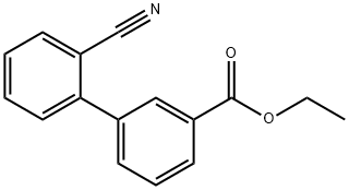 ETHYL 2'-CYANOBIPHENYL-3-CARBOXYLATE Structure