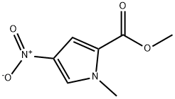 甲基1-甲基-4-硝基-1H-吡咯-2-甲酸酯, 13138-76-6, 结构式
