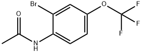 N1-[2-bromo-4-(trifluoromethoxy)phenyl]Acetamide 化学構造式