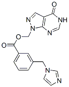 3-(1H-Imidazole-1-ylmethyl)benzoic acid (4,5-dihydro-4-oxo-1H-pyrazolo[3,4-d]pyrimidine-1-yl)methyl ester Structure