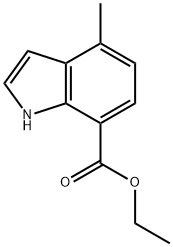 1H-Indole-7-carboxylic acid, 4-Methyl-, ethyl ester Structure