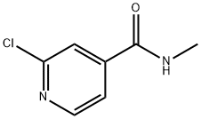 2-クロロ-N-メチルイソニコチンアミド 化学構造式