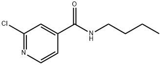 N-N-ブチル-2-クロロピリジン-4-カルボキサミド 化学構造式