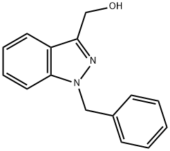 1-BENZYL-3-HYDROXYMETHYL-1H-INDAZOLE Struktur