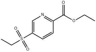5-(エチルスルホニル)ピリジン-2-カルボン酸エチル 化学構造式