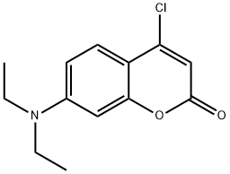 Coumarin, 4-chloro-7-diethylamino- Structure