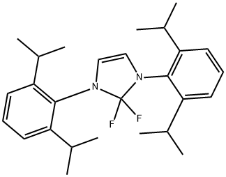 1,3-双(2,6-二异丙基苯基)-2,2-二氟咪唑啉 结构式