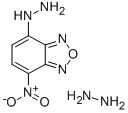 NBD-H (=4-ヒドラジノ-7-ニトロ-2,1,3-ベンゾオキサジアゾールヒドラジン) 化学構造式