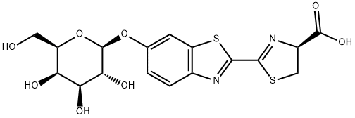 D-LUCIFERIN-6-O-BETA-D-GALACTOPYRANOSIDE 化学構造式