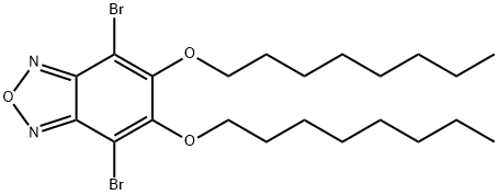 4,7-DibroMo-5,6-bis(oxtyloxy)benzo-2,1,3-oxadiazole Struktur