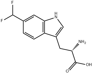 6-(difluoromethyl)tryptophan Structure