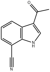 1H-Indole-7-carbonitrile, 3-acetyl- Structure