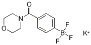 Potassium 4-(4-morpholinylcarbonyl)phenyltrifluoroborate Structure