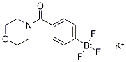 4-(4-吗啉基羰基)苯基三氟硼酸钾 结构式