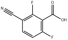 3-Cyano-2,6-difluorobenzoicacid Structure