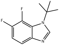 1-tert-Butyl-6,7-difluoro-1,3-benzodiazole Struktur
