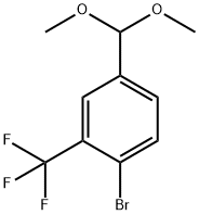 1-Bromo-4-(dimethoxymethyl)-2-(trifluoromethyl)benzene Structure