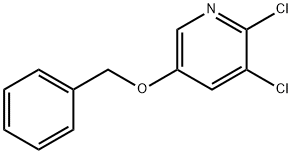 5-(ベンジルオキシ)-2,3-ジクロロピリジン 化学構造式
