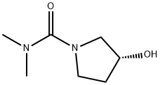 (R)-3-羟基-N,N-二甲基吡咯烷-1-甲酰胺 结构式