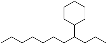 (1-プロピルオクチル)シクロヘキサン 化学構造式
