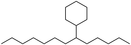 (1-Pentyloctyl)cyclohexane Structure