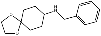 N-苄基-1,4-二氧杂螺[4.5]癸烷-8-胺, 131511-13-2, 结构式