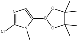 1-甲基-2-氯咪唑-5-硼酸频哪醇酯 结构式