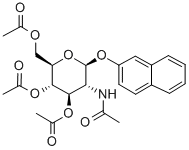 2-萘基-2-乙酰氨基,3,4,6-O-三乙酰基-2-脱氧-BETA-D-吡喃葡萄糖苷, 131531-80-1, 结构式