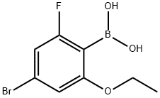 2-氟-4-溴-6-乙氧基苯硼酸, 1315340-56-7, 结构式