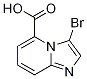 IMidazo[1,2-a]pyridine-5-carboxylic acid, 3-broMo- 化学構造式
