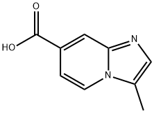 IMidazo[1,2-a]pyridine-7-carboxylic acid, 3-Methyl- Struktur